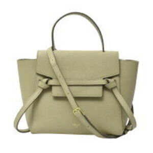 Celine belt Bag Leather 2WAY Handbag shoulder handbag grained calfskin